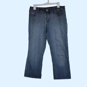 Gasoline premium high-rise wide leg capris size 10